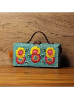 Gonecase - Floral Beige Hand Embroidered Clutch Bag