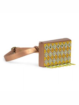 Gonecase - Antara Green Hand Embroidered Wedding Belt Bag