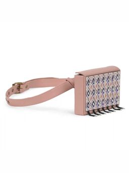 Gonecase - Antara Nude Pink Hand Embroidered Wedding Belt Bag