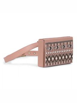 Gonecase - Chic Nude Hand Embroidered Wedding Waist Belt Bag