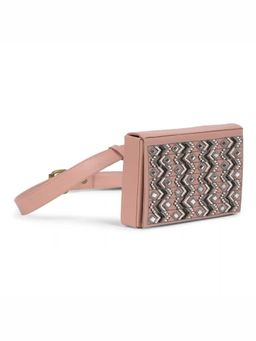 Gonecase - Classic Nude Pink Hand Embroidered Wedding Waist Belt Bag