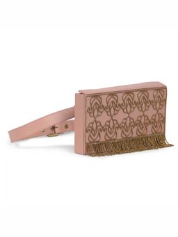 Gonecase - Mutiyaar Nude Antique Hand Embroidered Wedding Waist Belt Bag