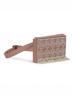Gonecase - Mutiyaar Nude Pink Hand Embroidered Wedding Waist Belt Bag