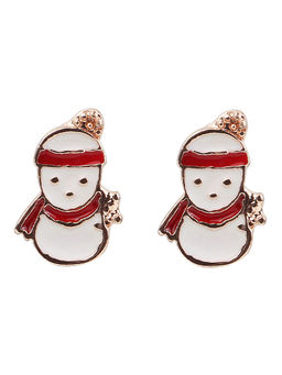 Arendelle - Christmas Snow Man Stud Earrings