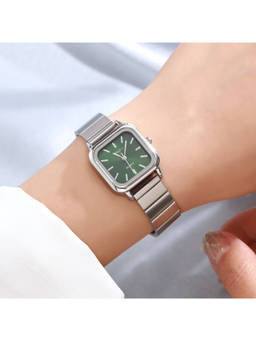Salty - Green Forest Dial Sleek Vintage Watch - WT-S-0005-S-GR (M)
