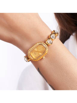Salty - Regal Oval Charm Watch for Women - WT-S-0021-G-G (M)