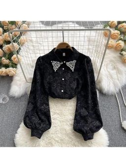 MISS MOSA BY AKANKSHA - Sebia Embroidered In Black Shirt