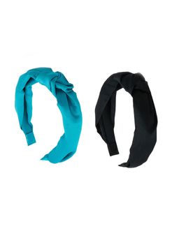Accessorize London - Womens Knot Satin Headband (Pack of 2)
