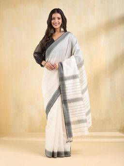 Fabindia - Natural Cotton Silk Blend Maheshwari Saree