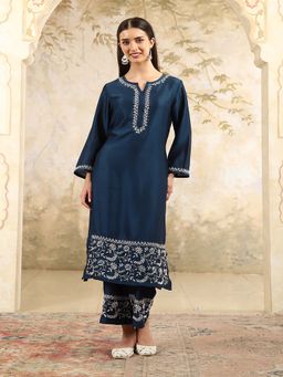 ILLICA - Women Regular Fit Kurta with Pant - Teal