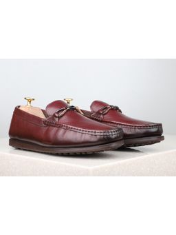 PRIVO - Solid/Plain Brown Loafers