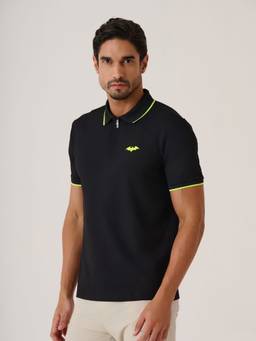 STRCH - Men Dark Knight Active Sports Polo T-Shirt