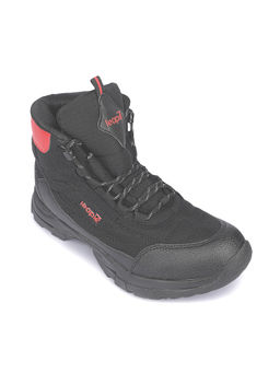 LIBERTY - Leap7X Vertical-D Black Casual Lacing Boots for Men