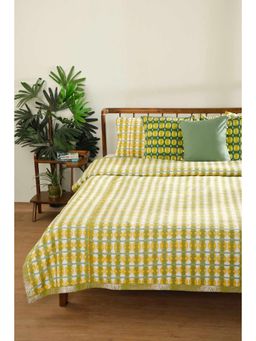Freedom Tree - Marica Pure Cotton Yellow King Bedcover