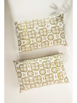 Freedom Tree - Tamara Cotton Slub Beige Pillow Cover - Set Of 2