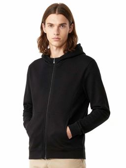 DaMENSCH - Men Black Extra Durable Zipper Hoodie