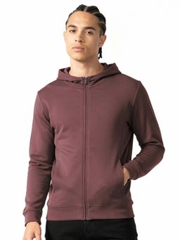 DaMENSCH - Men Mauve Extra Durable Zipper Hoodie