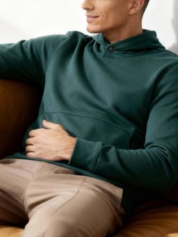 DaMENSCH - Men Green Extra Durable Hoodie