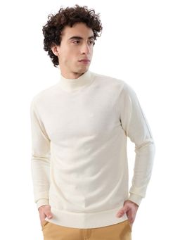 Raymond - Contemporary Fit Solid White Sweater