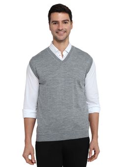 Raymond - Regular Fit Solid Dark Grey Sweater