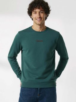DaMENSCH - Men Green Classic Sweatshirt