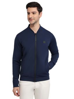 Parx - Regular Fit Solid Dark Blue Jacket