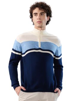 Parx - Regular Fit Dark Blue Sweater