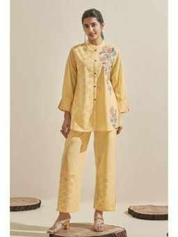 Autumnlane - Cleo Lime Schiffli Cotton Co-Ord (Set of 2)