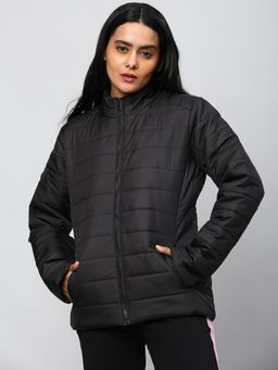 High Star - Women Black Longline Padded Jacket