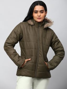 High Star - Women Olive Green Parka Jacket