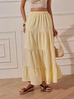 STREET 9 - Maxi Cream Skirt