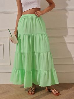 STREET 9 - Maxi Green Skirt