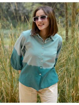 Babli - Turquoise Ombre Shirt