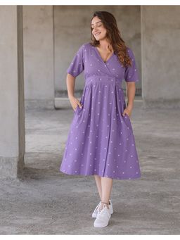 Babli - Orchid Bloom Weave Lavender Dress