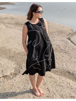 Babli - Artsy Black Dreamy Dress