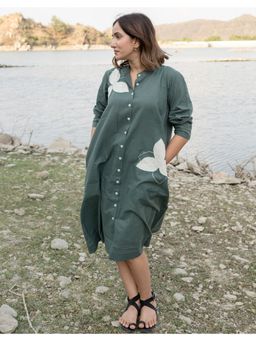 Babli - Leafy Green Dress