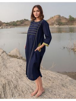 Babli - Oxford Blue Dress
