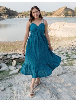 Babli - Evening Blue Strappy Dress