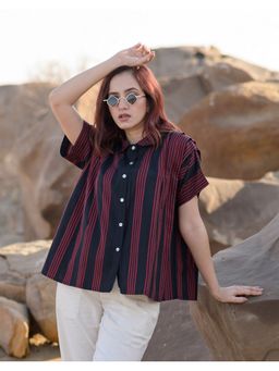 Babli - Red Over Black Shirt