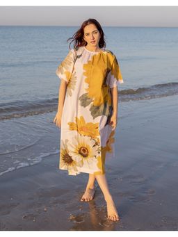 Babli - Sunny Floral Off White Dress
