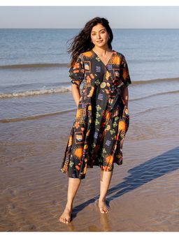 Babli - Galaxy Black Wrap Dress
