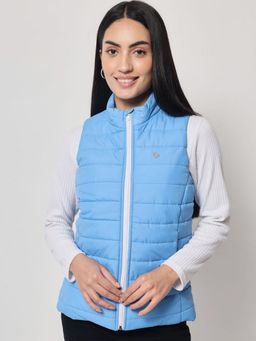 Beatnik - Light Blue Quilted Jacket