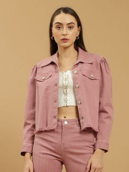 Beatnik - Pink Front Open Jacket