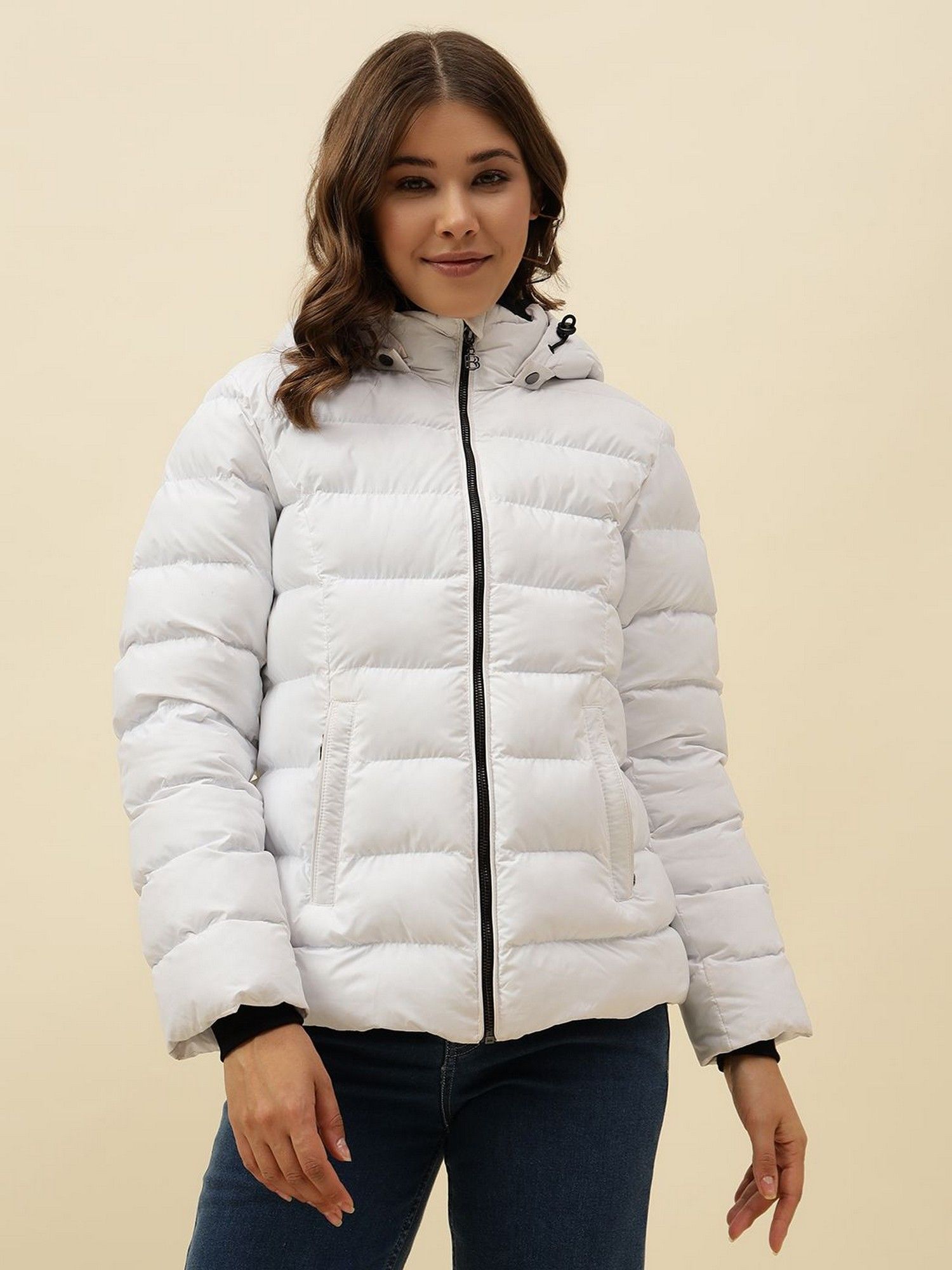 beatnik White Puffer Jacket-picture-26
