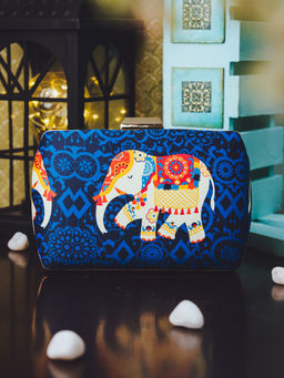 NR by Nidhi Rathi - Printed Blue Clutch