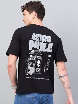 98 Degree North - Black Drop Shoulder T-Shirt