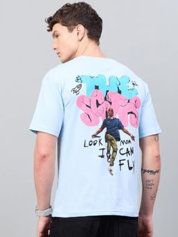 98 Degree North - Blue Drop Shoulder T-Shirt