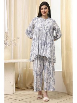Biba - Women White Floral Co-Ord (Set of 2)