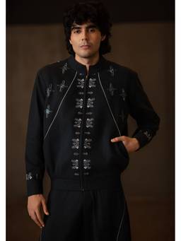 Bohame - Navy Blue Aster Co-Ord Set