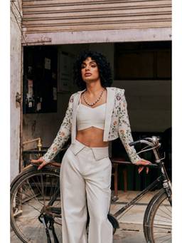 Bohame - White Oriya Co-Ord Set